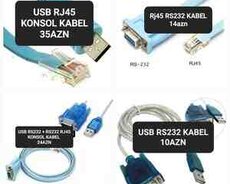 USB RS232 RJ45 konsol kabel