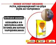 Yapışdırıcı mərmər üçün  Weber Vetonit Mramor