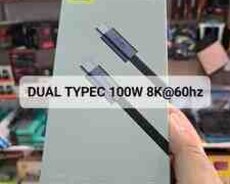 Dual type c usb kabel 8k Baseus