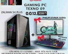 Gaming PC TEXNO 09  I7-13700KF, RTX4070 12GB