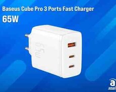 Şarj cihazı Baseus Cube Pro 3 Ports Fast Charger 65W P10152301213-00