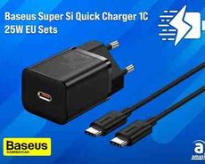 Baseus Super Si Quick Charger 1C 25W EU Sets Black TZCCSUP-L01