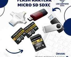 USB flaş SD kartlar