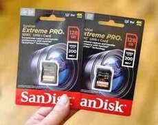 SD Kart Yaddaş Kartı Sandisk Extreme Pro 128 GB