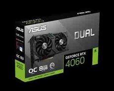 ASUS Dual GeForce RTX 4060 OC Edition 8GB GDDR6 with two powerful Axial-tech fans and a 2.5-slot de
