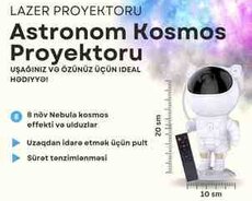 Ulduzlu səma və kosmos proyektoru Astronavt