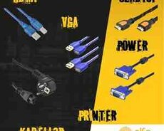 Kabellər (Hdmi, Vga, Usb, Uzadıcı)